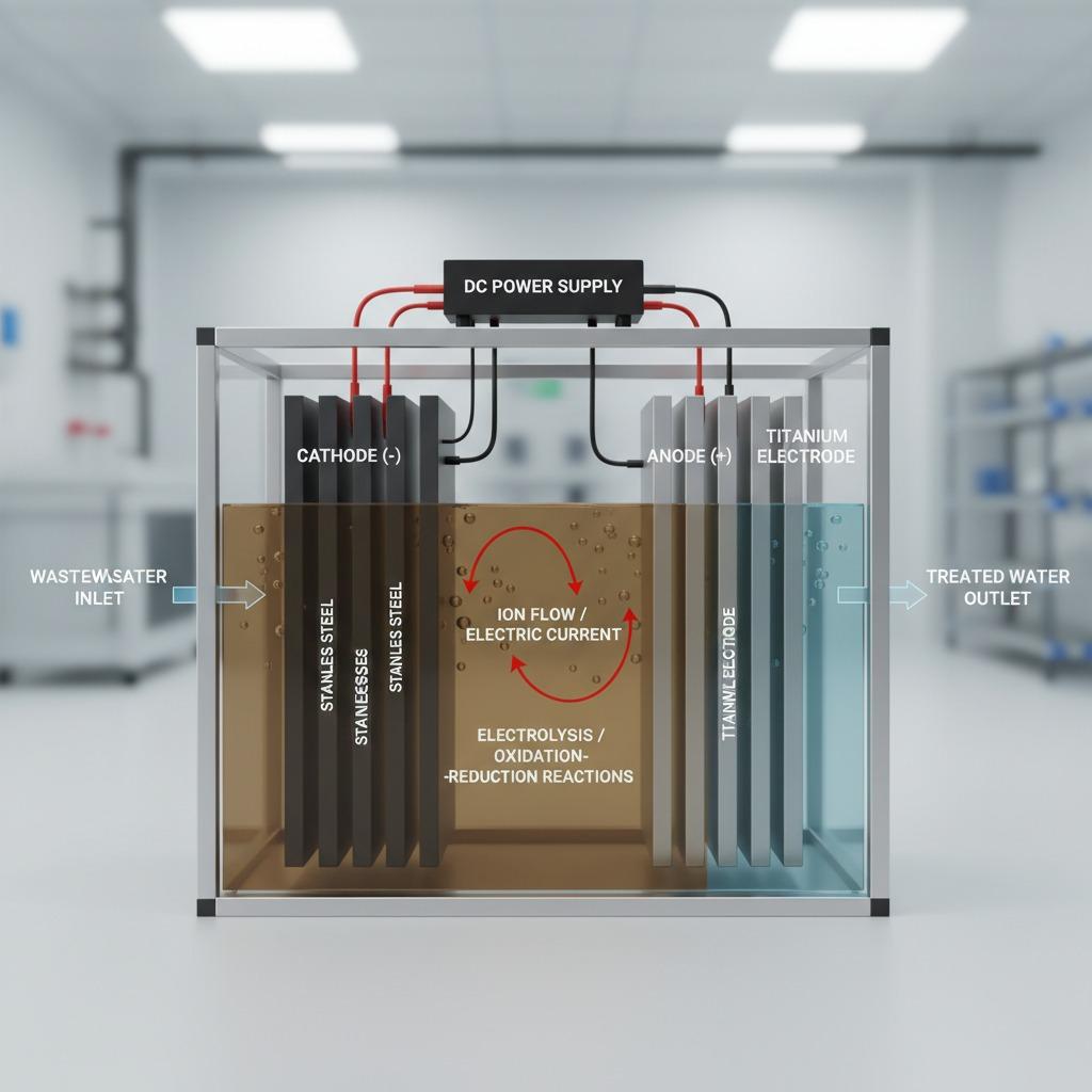 Titanium anode for water treatment