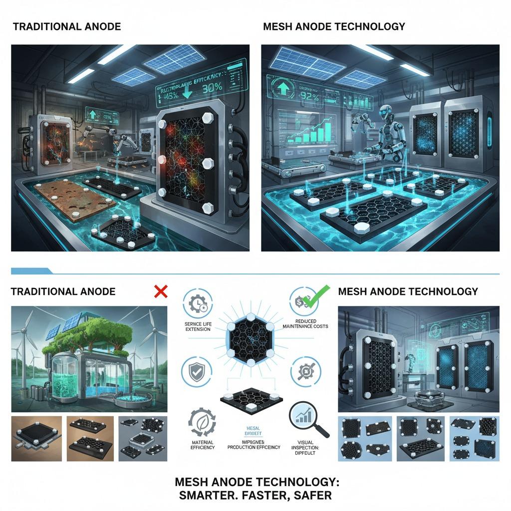 mesh anode technology