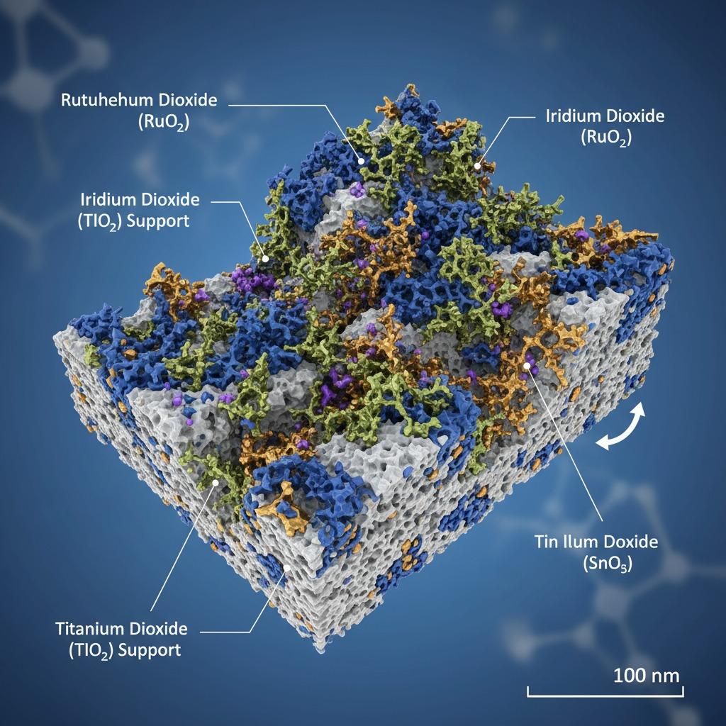 mixed metal oxide anode