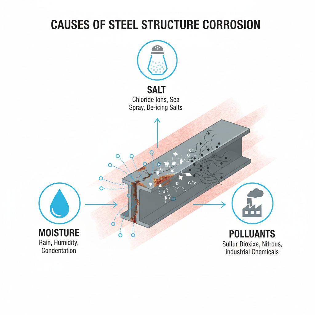 steel structure corrosion protection